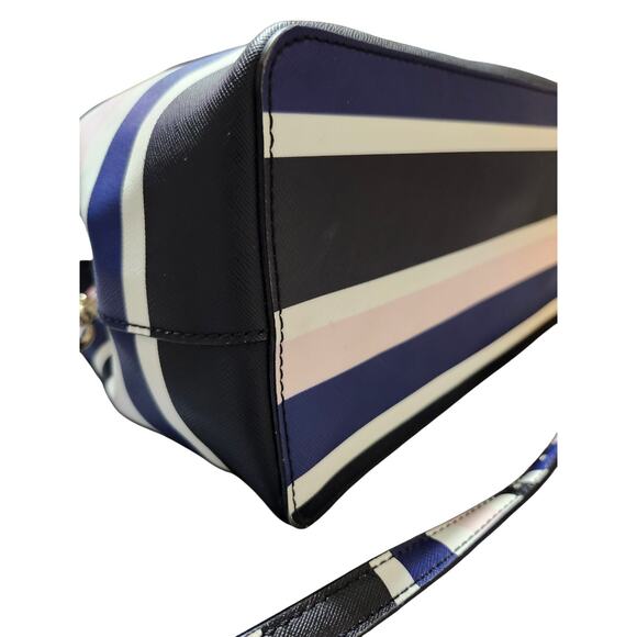 Kate Spade Evangelie Laurel Way Cruise Stripe Double Strap Shoulder Handbag - Picture 7 of 15